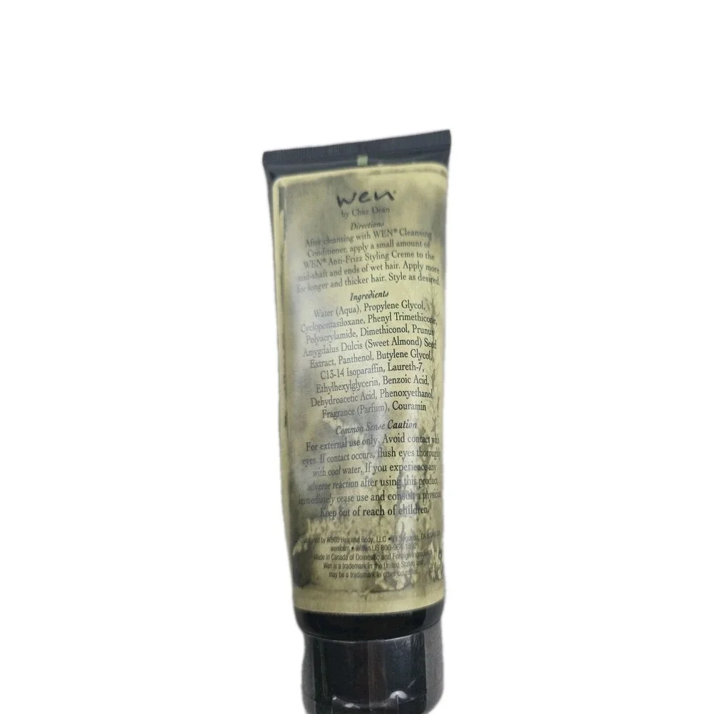 WEN By Chaz Dean Sweet Almond Mint Anti-Frizz Styling Creme 4 Oz NEW Sealed